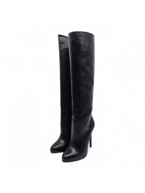 Christian Louboutin Vitish 100 Suede Knee-High Boots Black EU 39.5 US 9 $1795