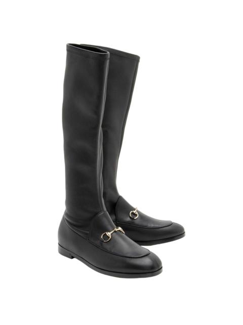 GUCCI Gucci Women's Leather Jordaan Knee-High Boot (Authentic Pre-Loved)