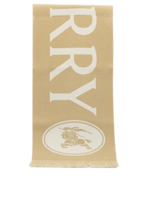 Burberry Burberry Ekd Fringed Scarf Beige Women