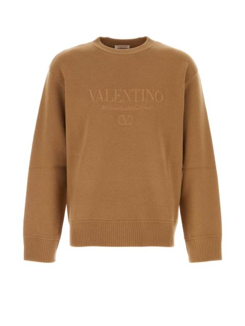 Valentino Garavani Men Biscuit Wool Sweater