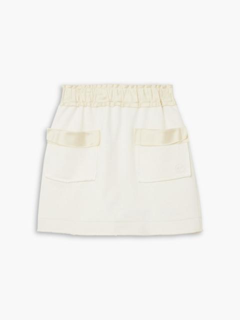Other Designers Free To satin-trimmed cotton mini skirt