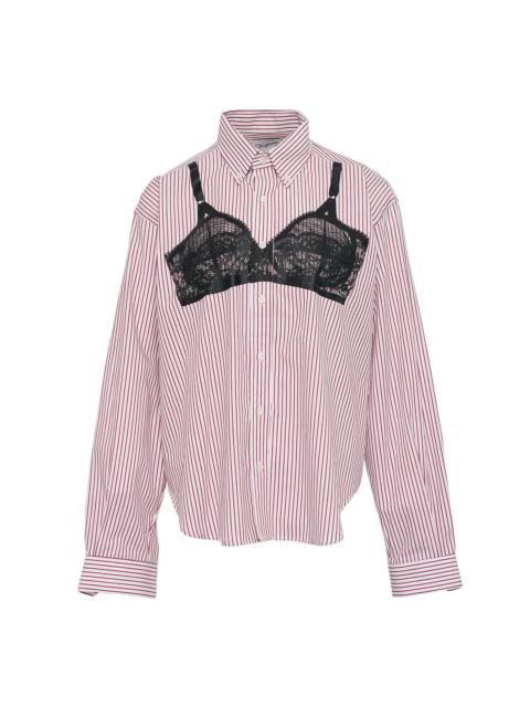 VAQUERA Women Trompe Loeil Button Down Top