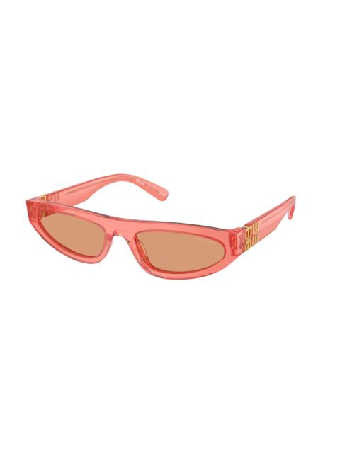 Miu Miu Miu Miu Orange Cat Eye Ladies Sunglasses MU 07ZS 14T07V 56