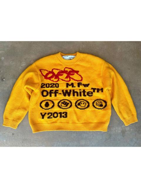 Off-White Authentic Off-White X Virgil Abloh Knitwear Crewneck Sweater