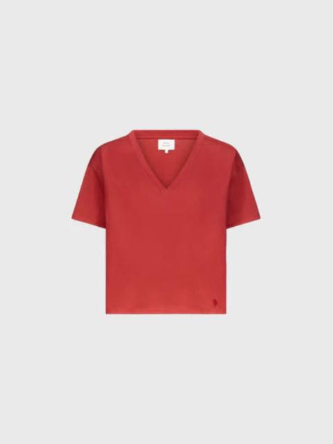 Loulou de Saison FAAA LDS V Neck T-Shirt Red