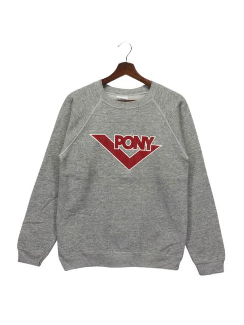 Vintage 80s Pony Sneaker Streetwear Crewneck