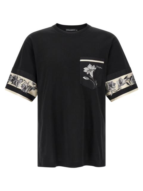 Dolce & Gabbana Dolce & Gabbana Men Silk Detail T-Shirt