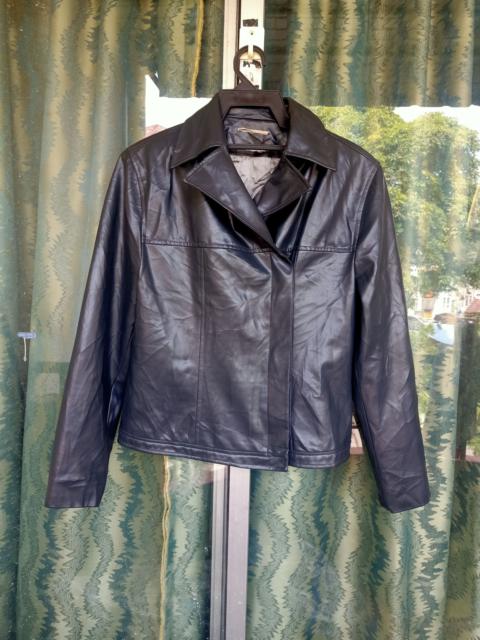 Other Designers Brand - Leather Bikers Jacket inspired by Helmut Lang