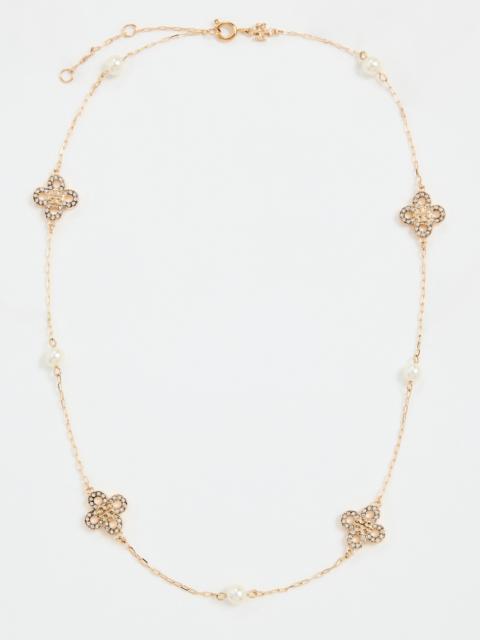 TORY BURCH Forget Me Not Pearl Necklace