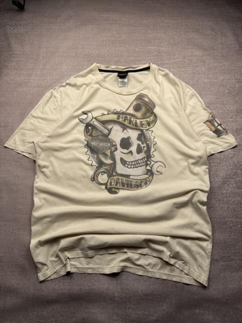 Other Designers Vintage Harley Davidson Ed Hardy Style Skull Belgium T-Shirt