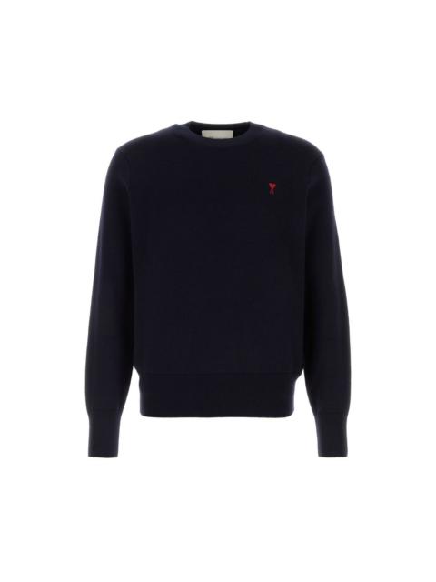 AMI Paris AMI PARIS Blue Wool Sweater New & Authentic (Men's Size:S;)