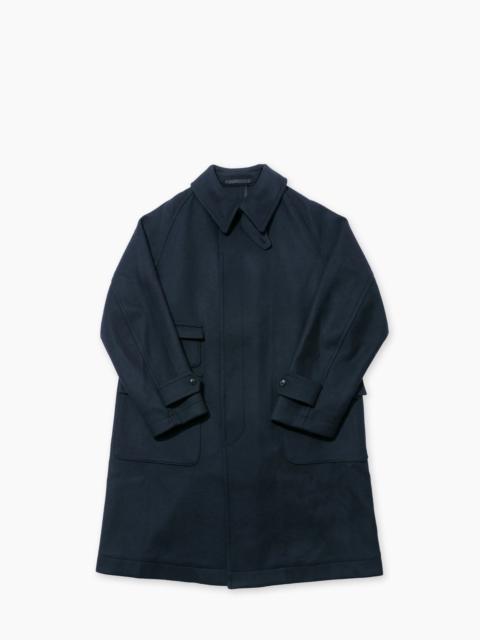 KAPTAIN SUNSHINE KAPTAIN SUNSHINE TRAVELLER COAT WOOL TOP NAVY