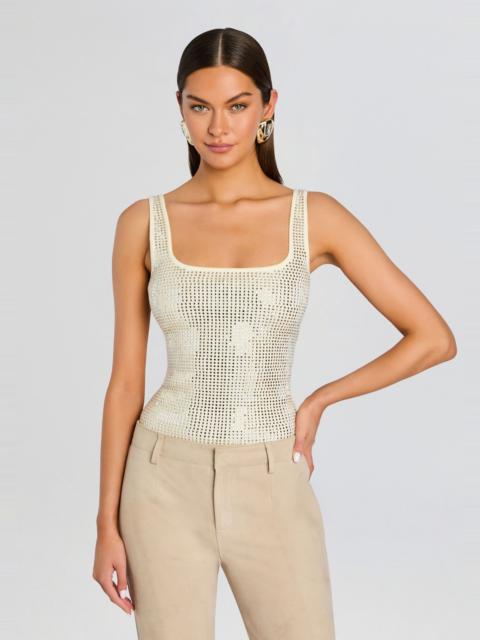 RETROFÊTE MARZIA EMBELLISHED TOP