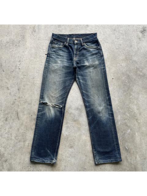 Other Designers Distressed Denim - Vintage Japanese GLHEART Distressed Denim Jeans Pants Faded