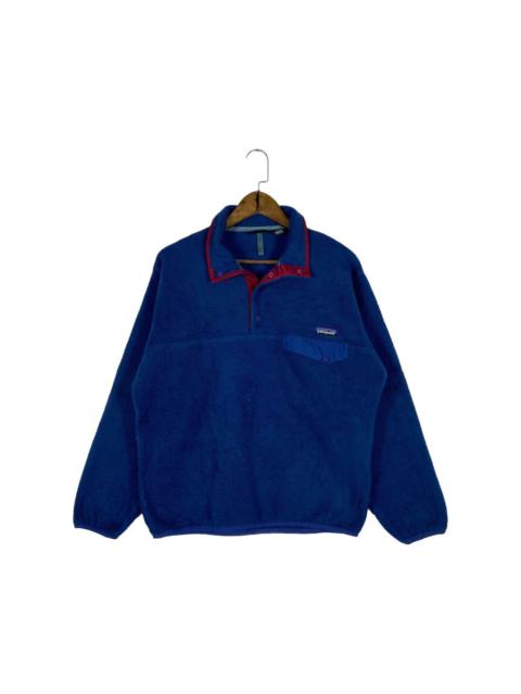 Patagonia Vintage Patagonia Sychilla Blue Snap T Button Fleece