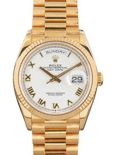 ROLEX Rolex Day-Date President 128238 White Roman Dial