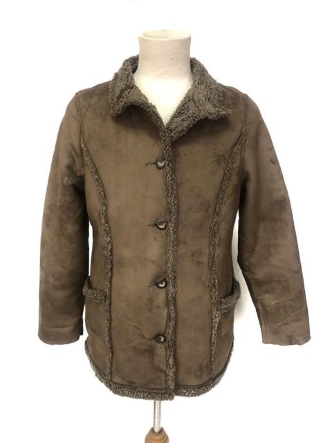 Other Designers Genuine Leather - Mink Fur LL.Bean Sherpa Leather Jacket