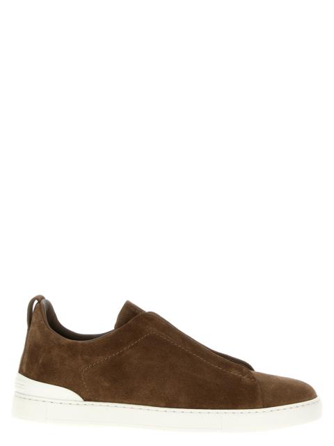 Zegna Men 'Triple Stitch' Sneakers