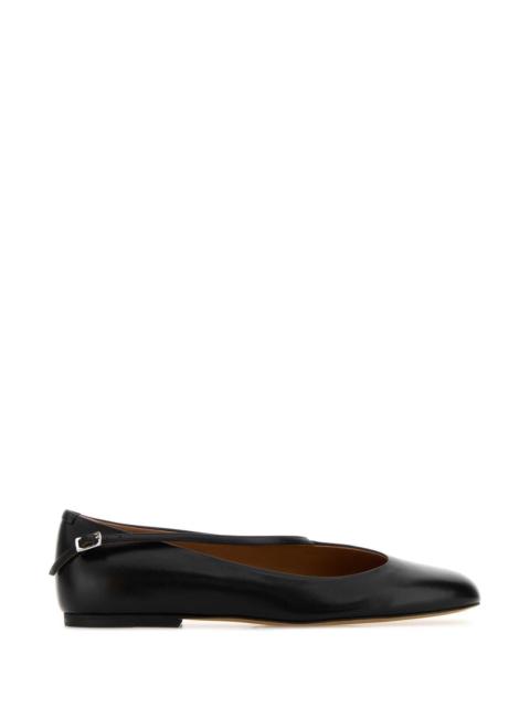 Jil Sander Jil Sander Women Black Leather Elyss Ballerinas