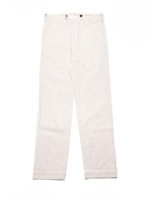Samurai Jeans 13oz "Gray Nep" HBT Wide Trousers - Oatmeal