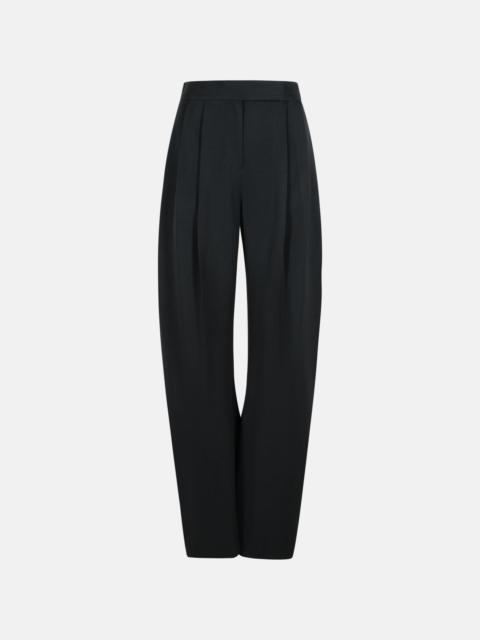 'GARY' LONG BLACK VIRGIN WOOL PANTS