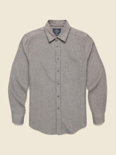 Portuguese Flannel Pied Poule Shirt - Charcoal