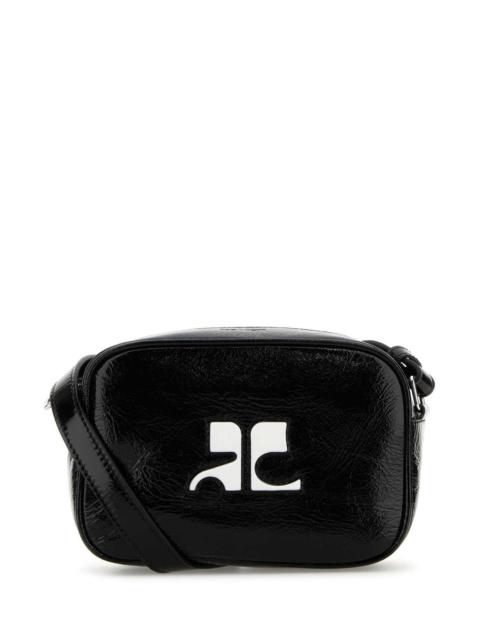 Courreges Women Black Naplack Reedition Shoulder Bag
