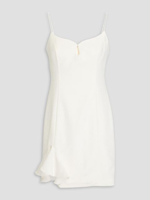 Other Designers Jillian ruffled cutout crepe mini dress