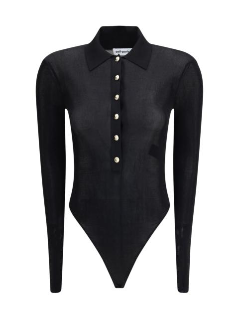 Self-Portrait Women Knit Bodysuit