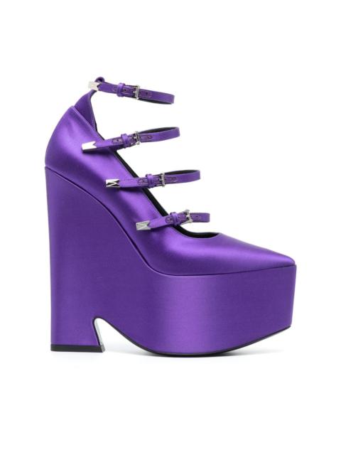 VERSACE Tempest strappy platform pumps