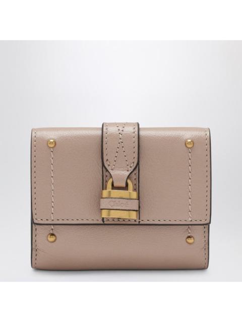 Chloé Chloé Mini Pink Paddington Trifold Leather Wallet Women
