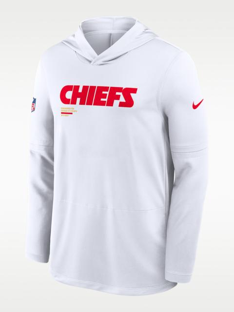 Nike Kansas City Chiefs Pure Fury Sideline Men's Nike Dri-FIT NFL Long-Sleeve Hooded Top