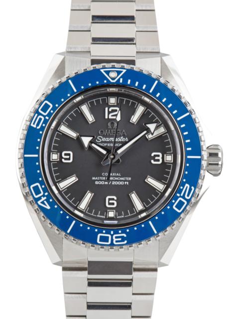 OMEGA Used Stainless Steel Omega Seamaster Planet Ocean 6000M Matte Black Dial