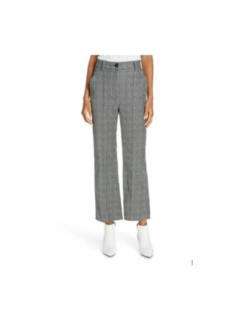 La Vie Rebecca Taylor Pants Houndstooth Plaid Velvet Crop Pants SZ 26 NWT $225