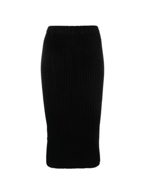 plissÃ© straight skirt