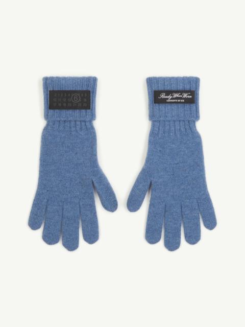 MM6 Maison Margiela Wool-blend knit gloves