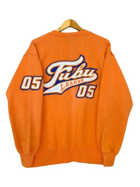 Vintage Y2K Fubu League 05 Faded Orange Baggy Sweatshirt