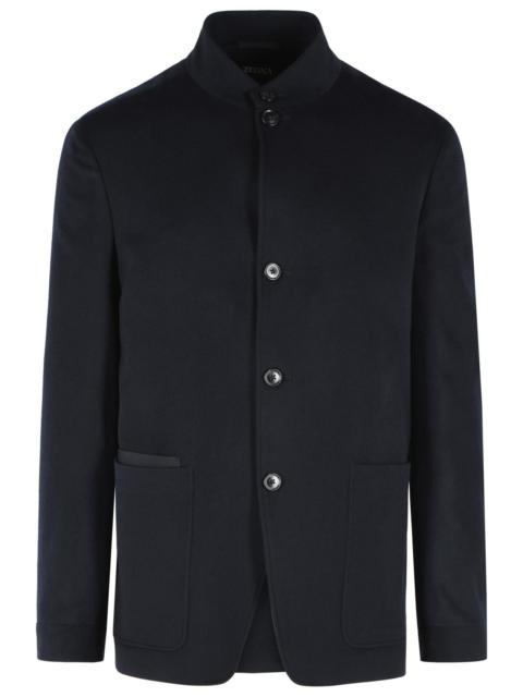 ZEGNA Zegna OASI Dark Blue Cashmere Blazer