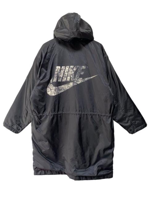 Nike puffer long jacket big logo with hoodie (J3)