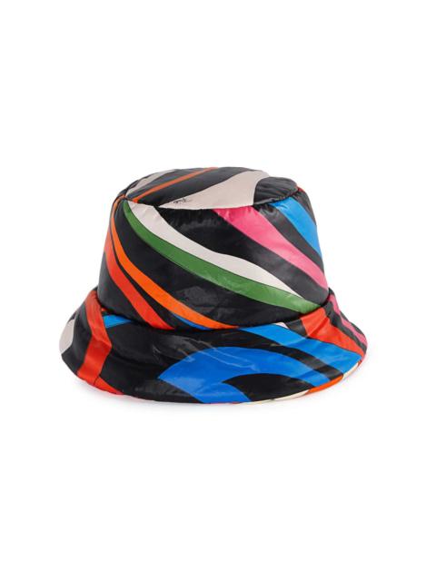 abstract print bucket hat