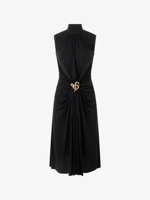 Roberto Cavalli Draped Midi Dress