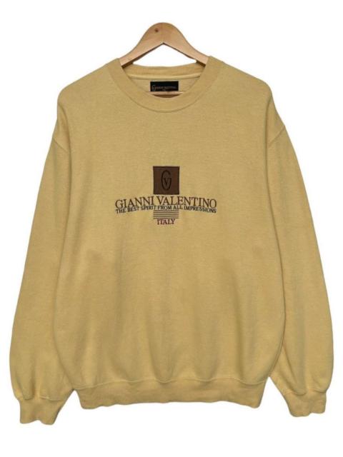 Other Designers Vintage Gianni Valentino Spell Out Embroidery Sweatshirt