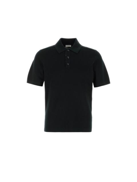 Burberry BURBERRY Black Wool Polo Shirt New & Authentic (Men's size:S