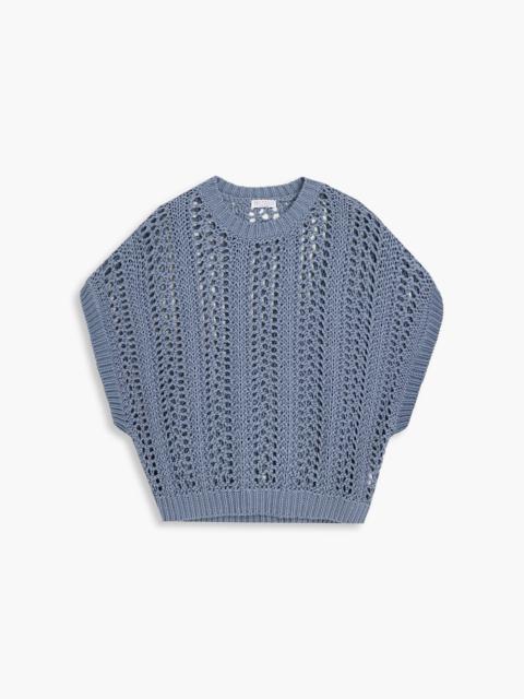 Brunello Cucinelli Open-knit cotton vest