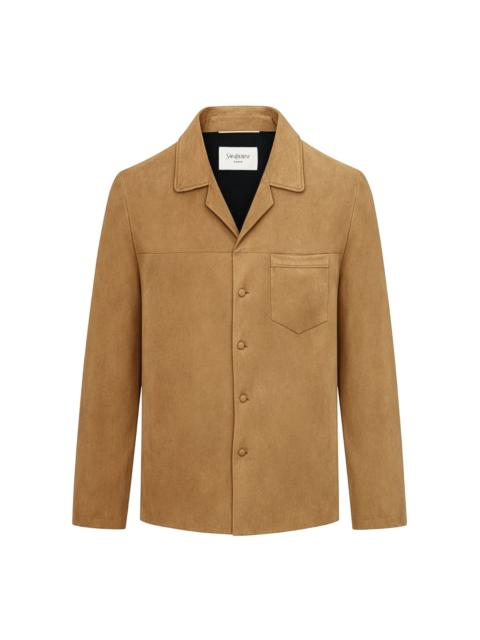 SAINT LAURENT Suede Jacket brown