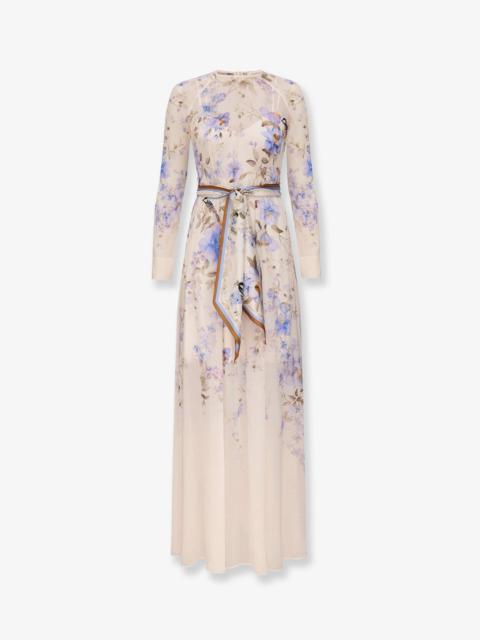 Zimmermann Zimmermann Luna Viscose Dress With Floral Print
