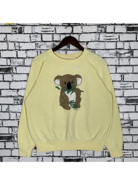 Other Designers Vintage Whispers Small Dog Embroidered Sweatshirt Crewneck