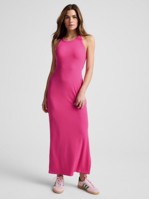 BEYOND YOGA Ribbed High Neck Maxi Dress