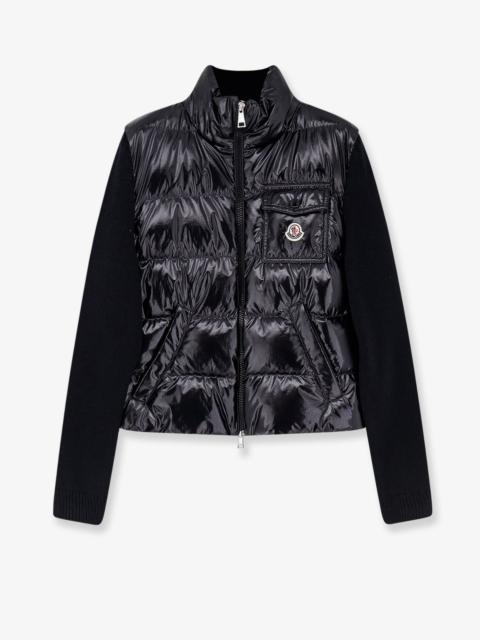 Moncler Moncler Women Down Jacket With Virgin Wool Inserts