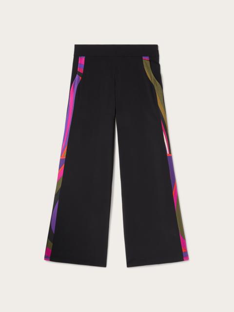 PUCCI TROUSERS WITH PRINTED IRIDE DETAILS